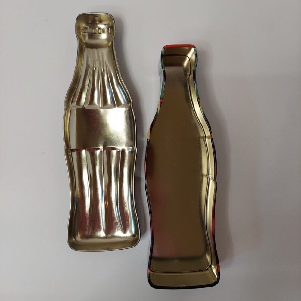 Vintage Coca Cola Soda Pop Bottle Shaped Tin Container Box 2003 Metal - Picture 2 of 13